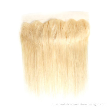 Factory Price Wholesale Malaysian Wavy 613 Ash Blonde Weave Virgin Hair Bundles With Frontal Closure